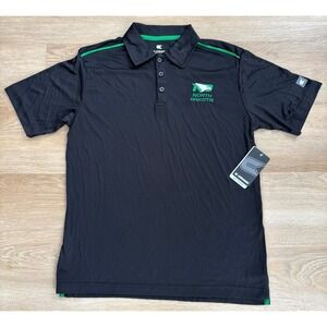 NWT Men's Colosseum North Dakota Fighting Hawks Polo - Medium - Black